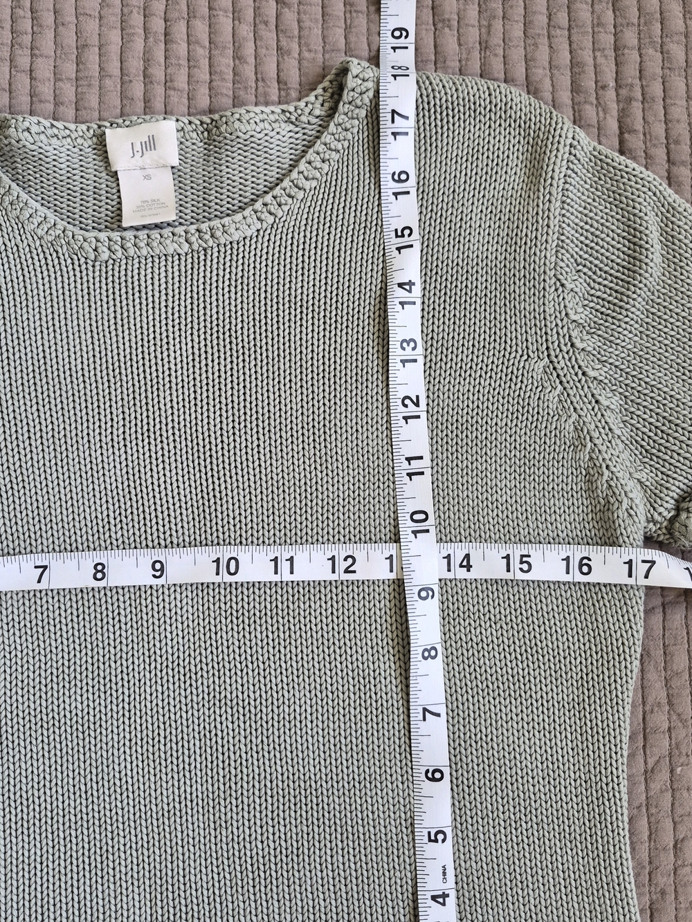 J. Jill Light Sage Knit Top - Picture 5 of 6
